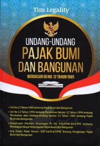 Image of Undang-Undang Pajak Bumi dan Bangunan Berdasar UU No. 12 Tahun 1985