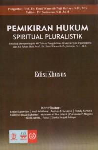 Pemikiran Hukum Spiritual Pluralistik