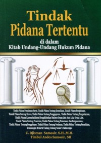 Tindak Pidana Tertentu di dalam Kitab Undang-Undang Hukum Pidana